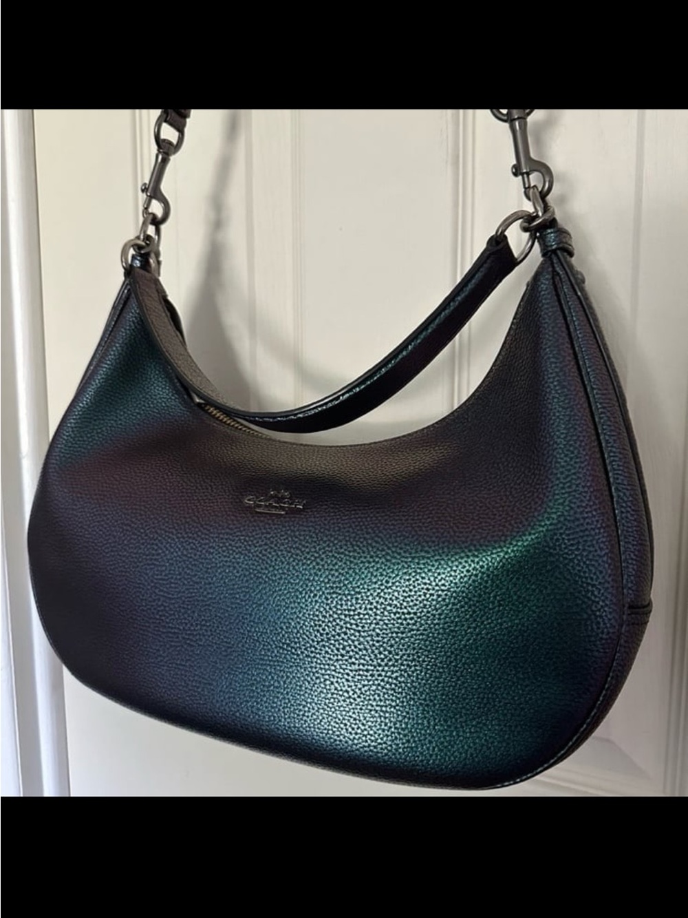 Coach East/West Harley Hobo Hologram Oil Slick